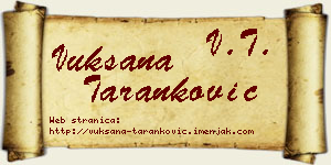 Vuksana Taranković vizit kartica
